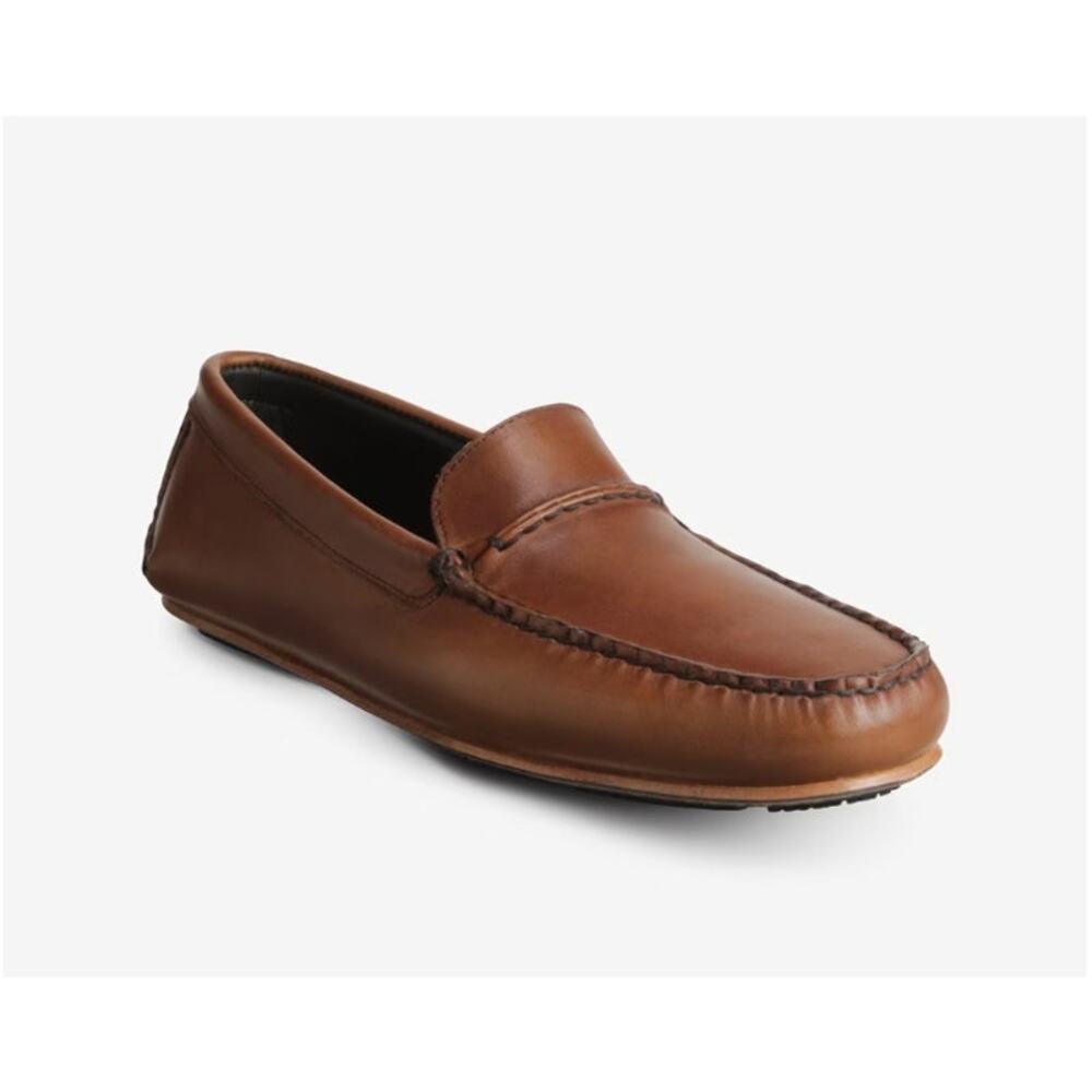 Allen Edmonds Super Sport Driver Loafers Mocha Brown Leather Size 8 Dressy Comfy